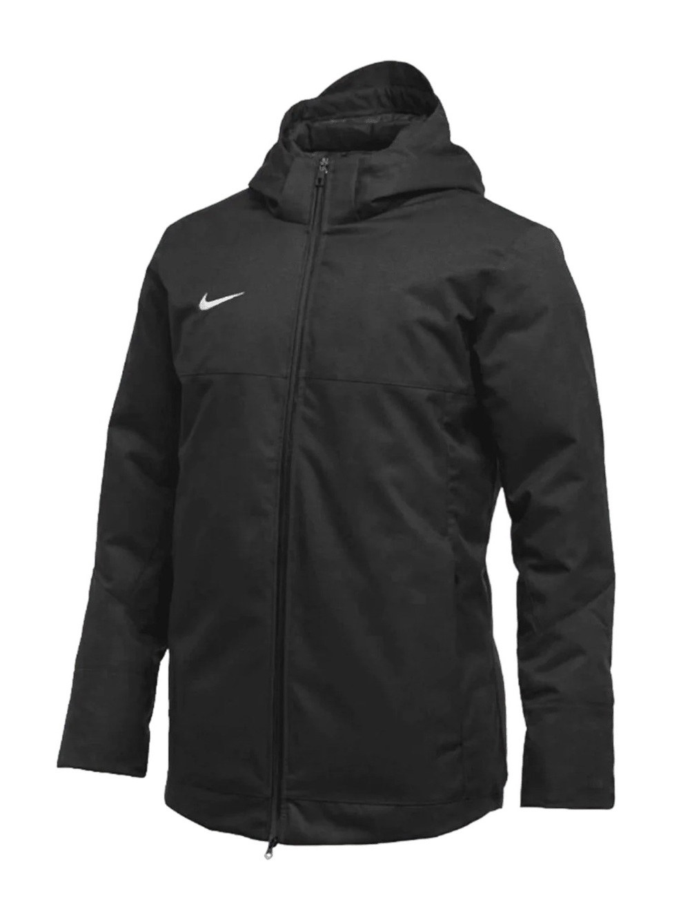 NWT Nike Men's Team Down Fill Parka Jacket Black Hooded Storm-FIT L